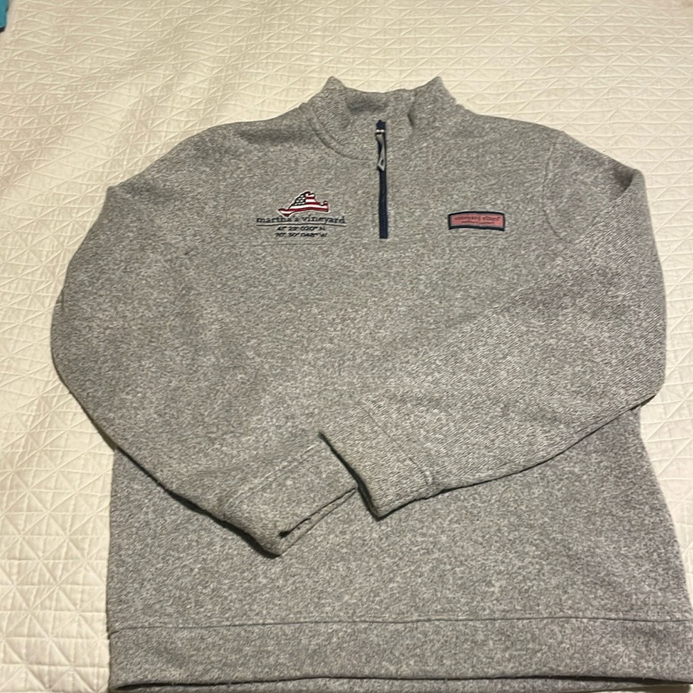 Vineyard Vines Shep Shirt 1/4 zip grey, men’s small